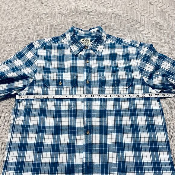 Orton blue plaid short sleeve button down - Picture 5 of 6